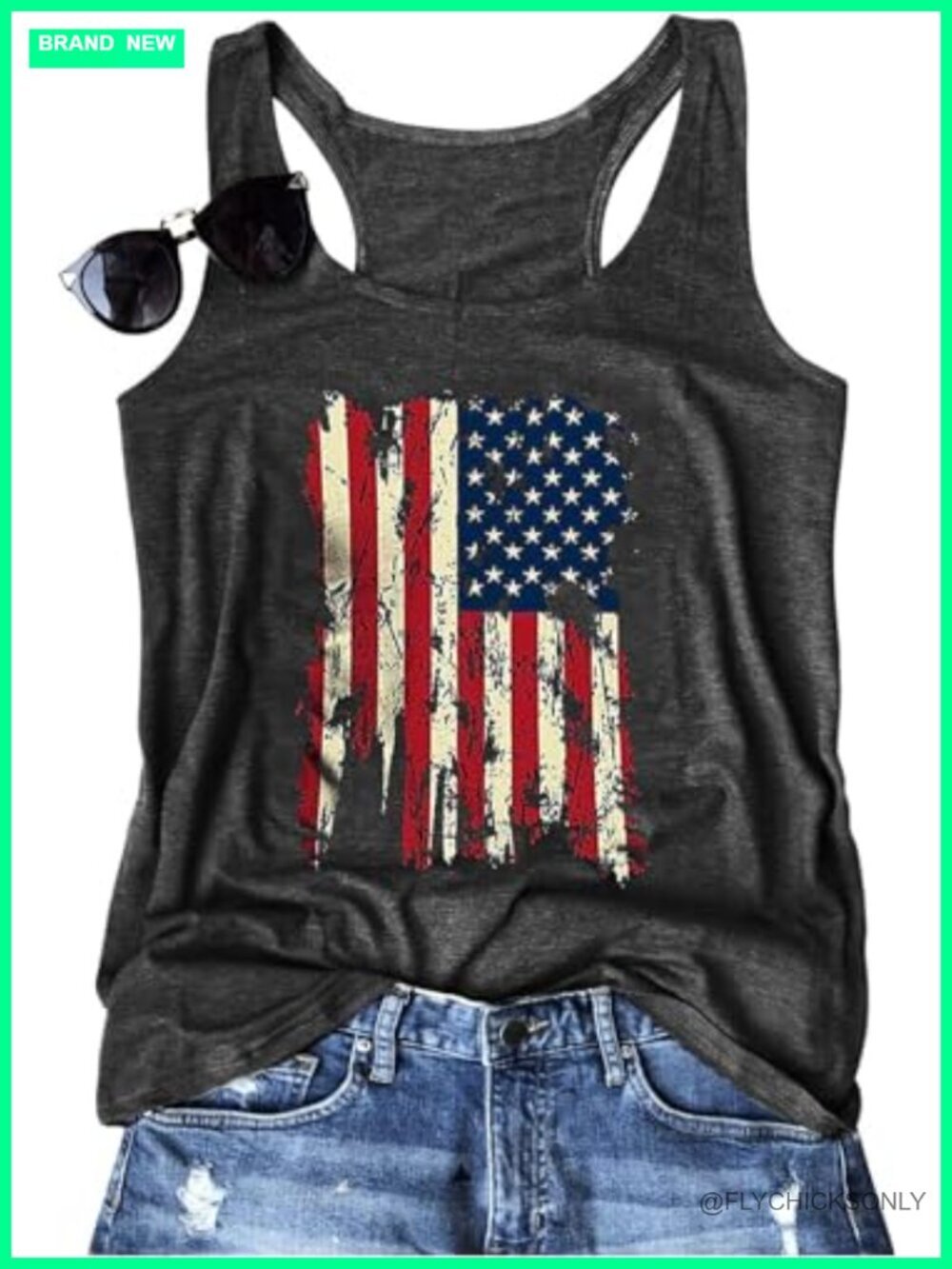 Womens Graphic Tank Top Loose Fit Sleeveless Cami Summer Beach Vacation Top